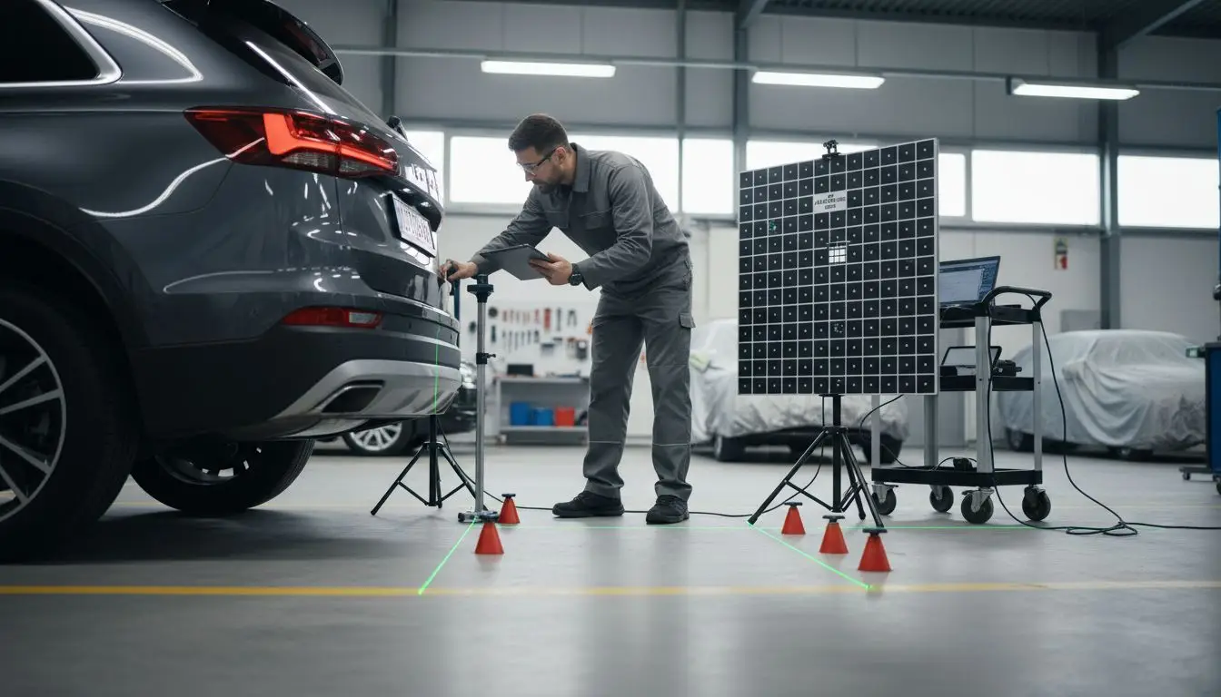 SUV blind spot calibration