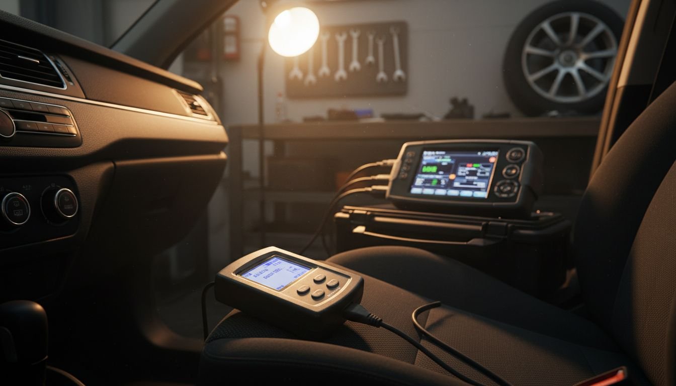 OBD-II reader close-up