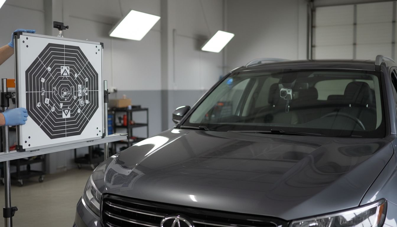 Technician sets ADAS target