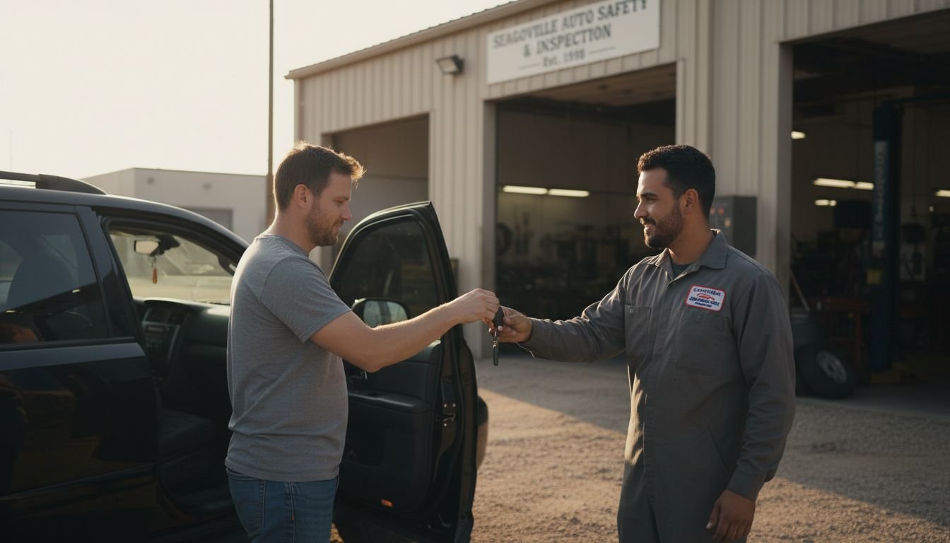Customer greeted at workshop