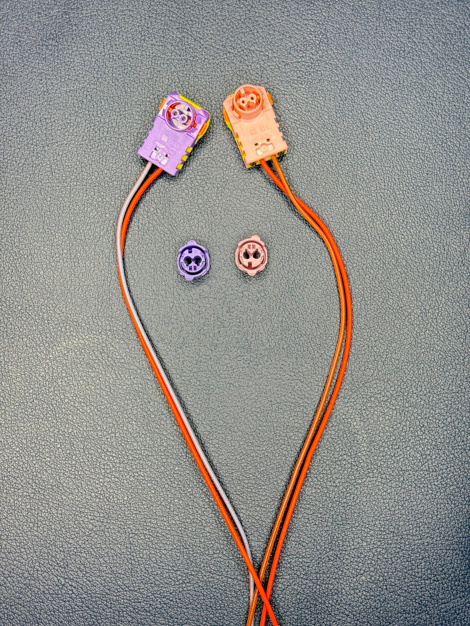 Driver Airbag Clock Spring Plugs And Connectors (4 PCS Total)