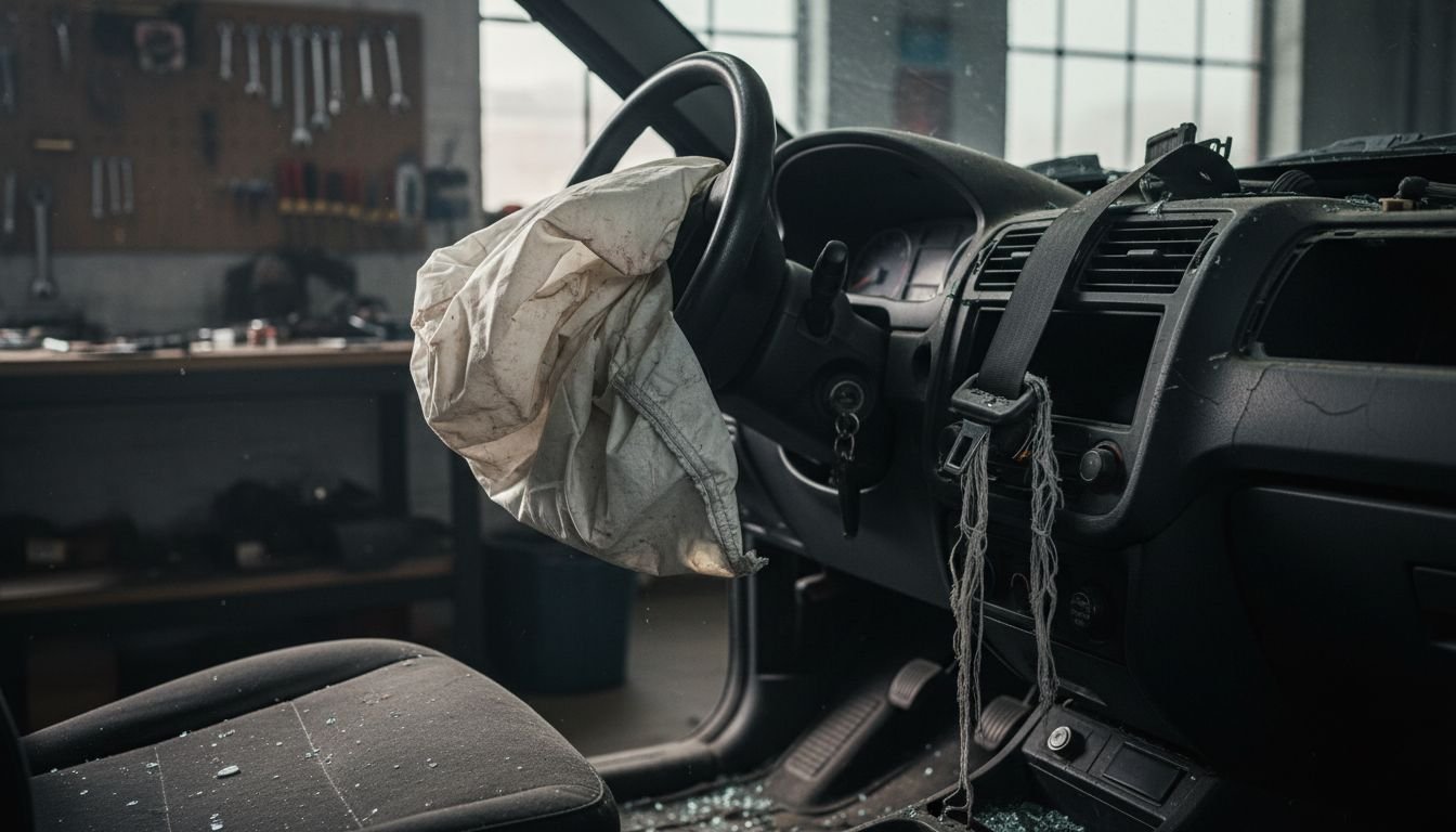 Airbag and seatbelt damage