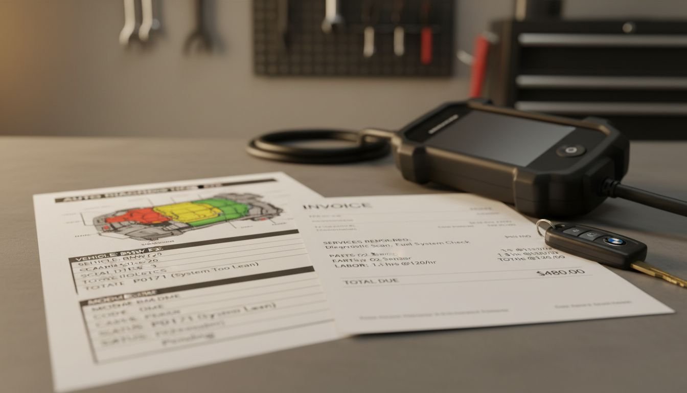 Professional diagnostic paperwork