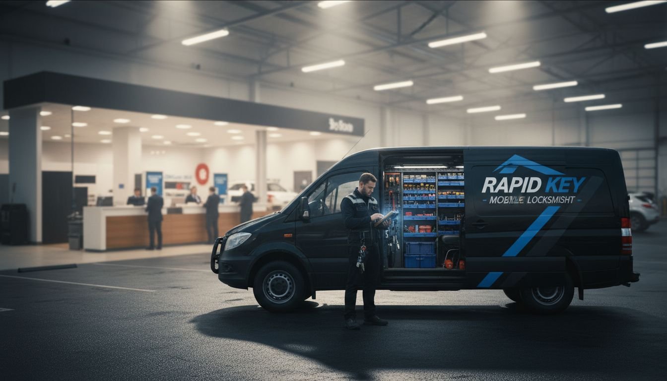 Mobile Locksmith Service Scene