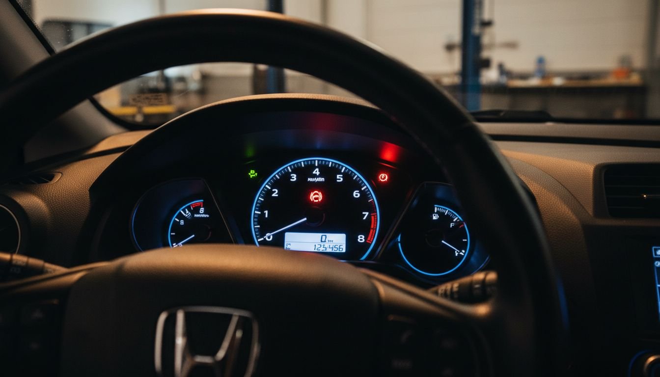 Illuminated Civic Dashboard Warning
