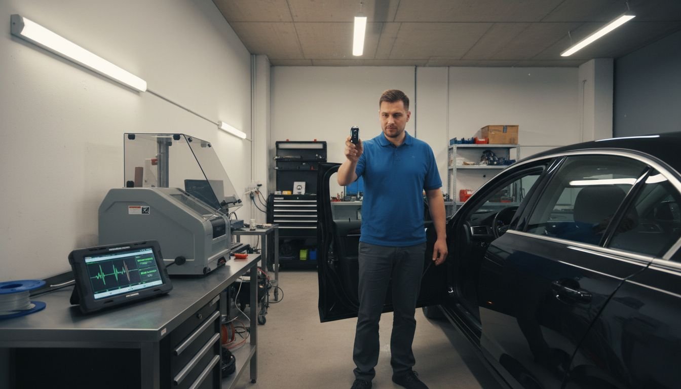 Technician with smart key