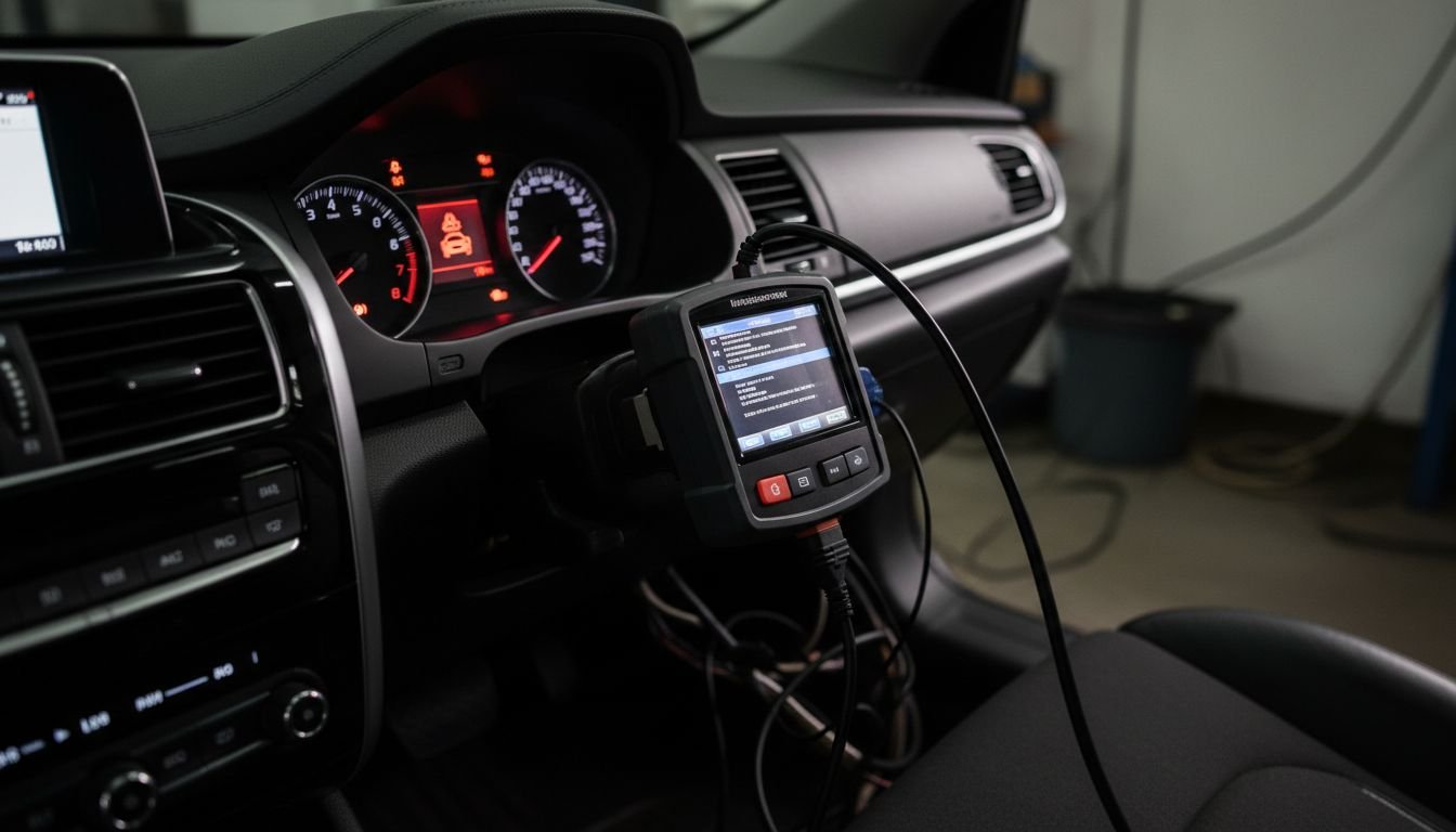 Car diagnostic in progress