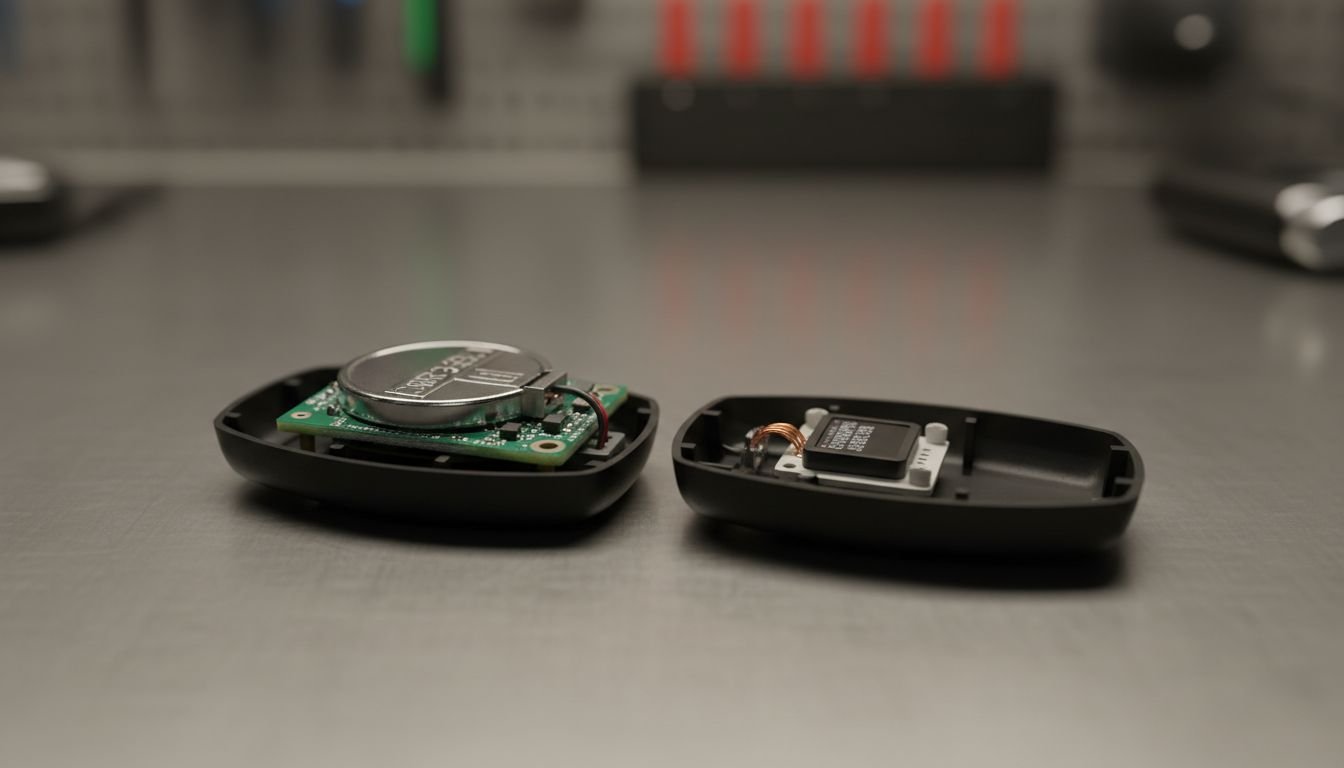 Close-up car key fob