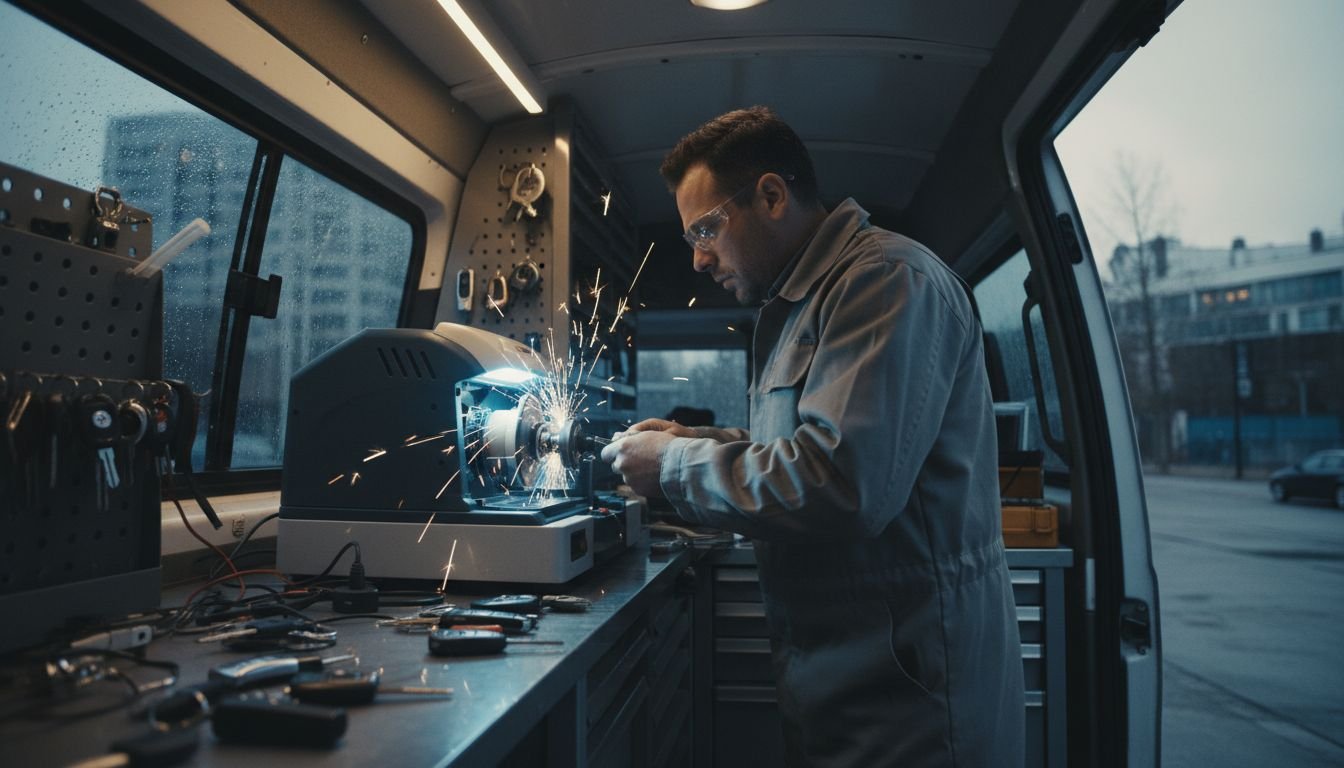 Locksmith in action