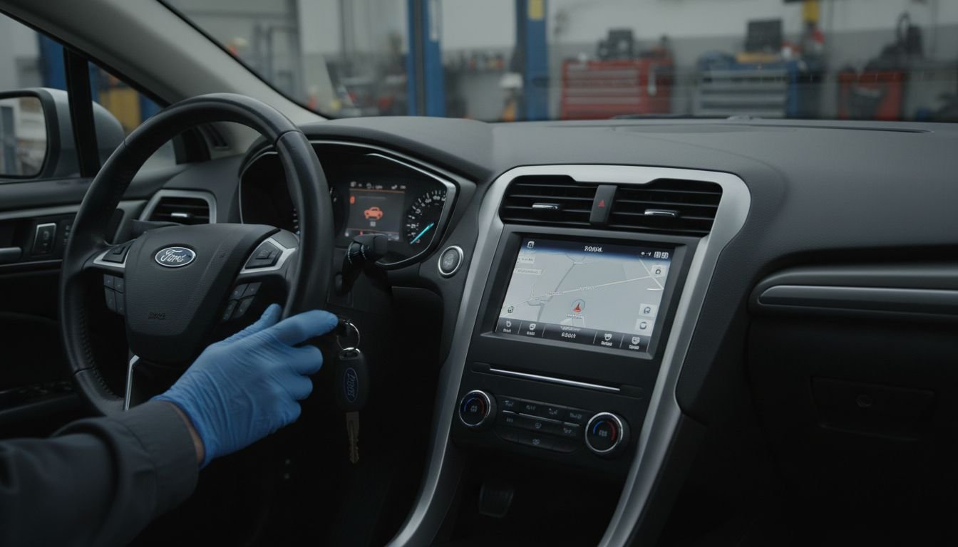 Dashboard with theft indicator