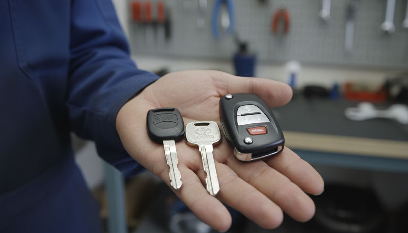 Various Toyota Camry Keys