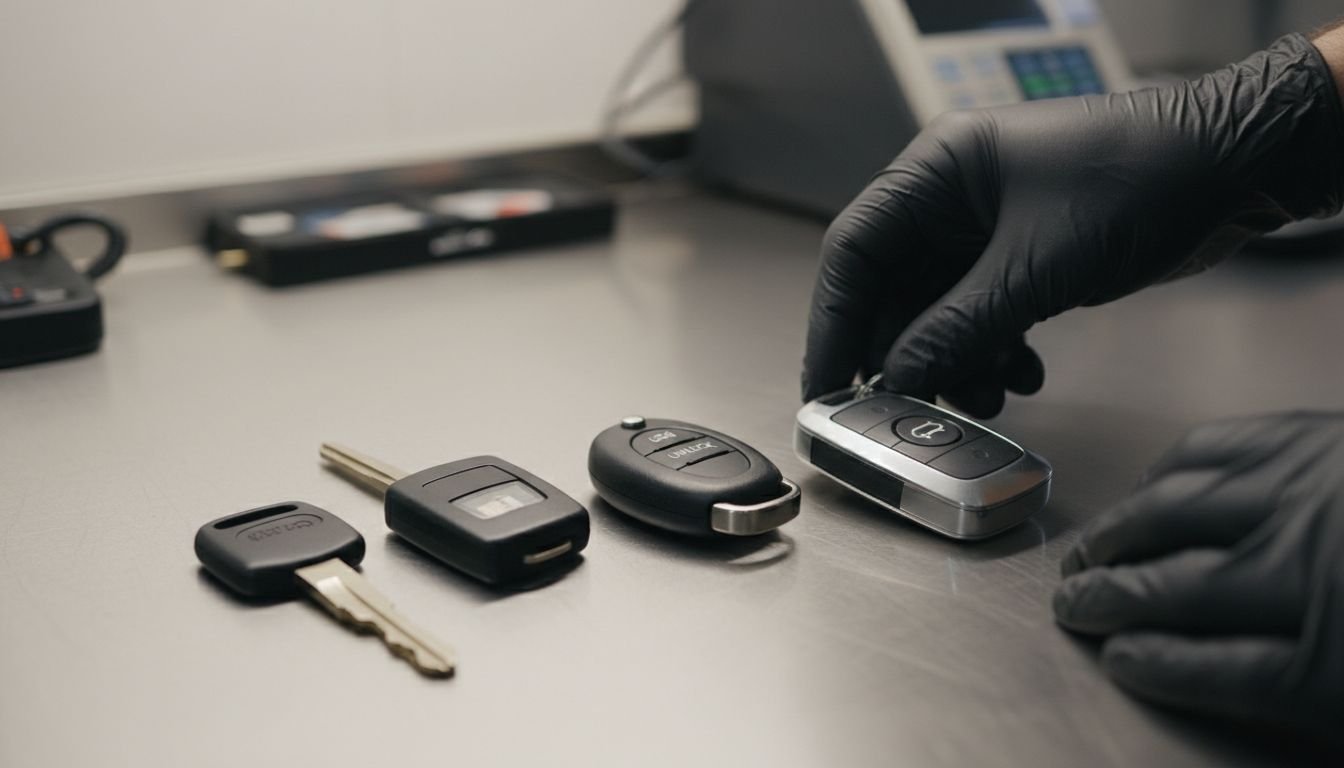 Modern car keys display