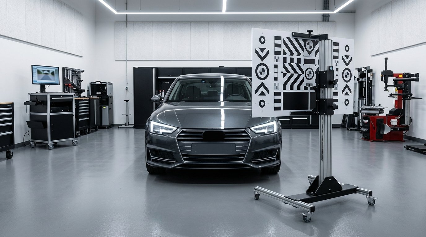 ADAS calibration target setup