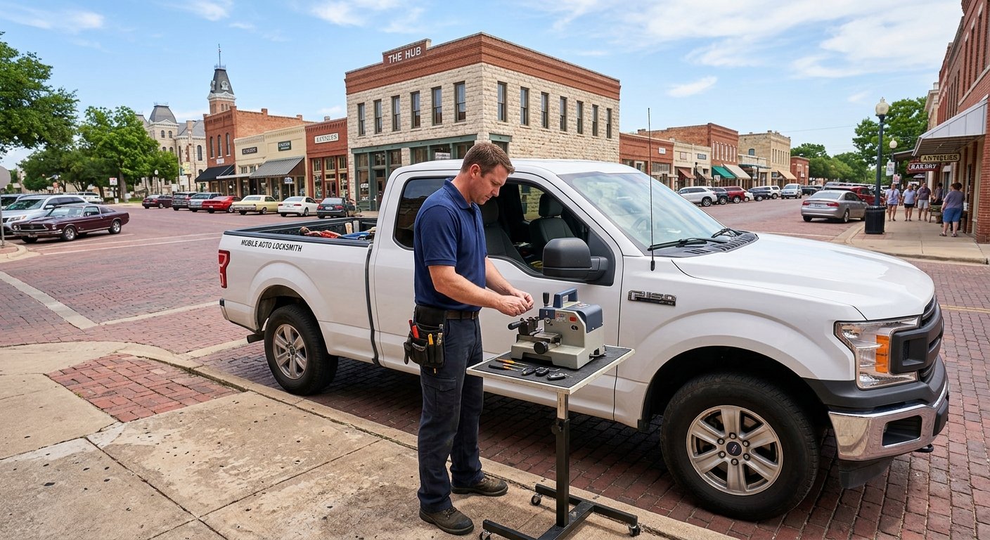 Mobile auto locksmith in Burleson, TX
