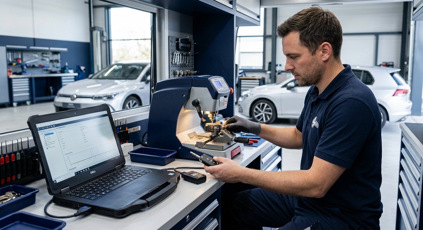 Car key replacement cost DFW - locksmith programming a key fob