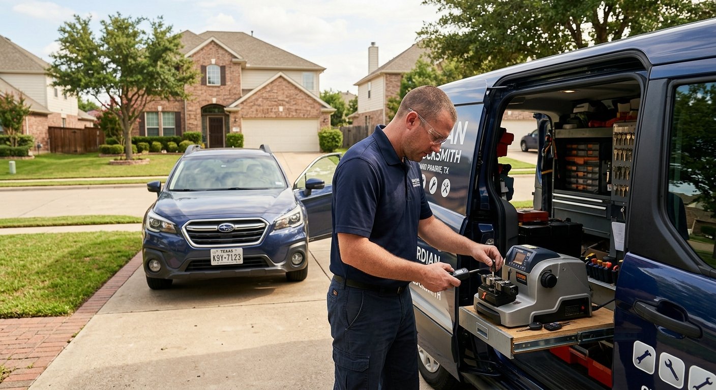 LockNCal mobile automotive locksmith and airbag technician in Dallas-Fort Worth