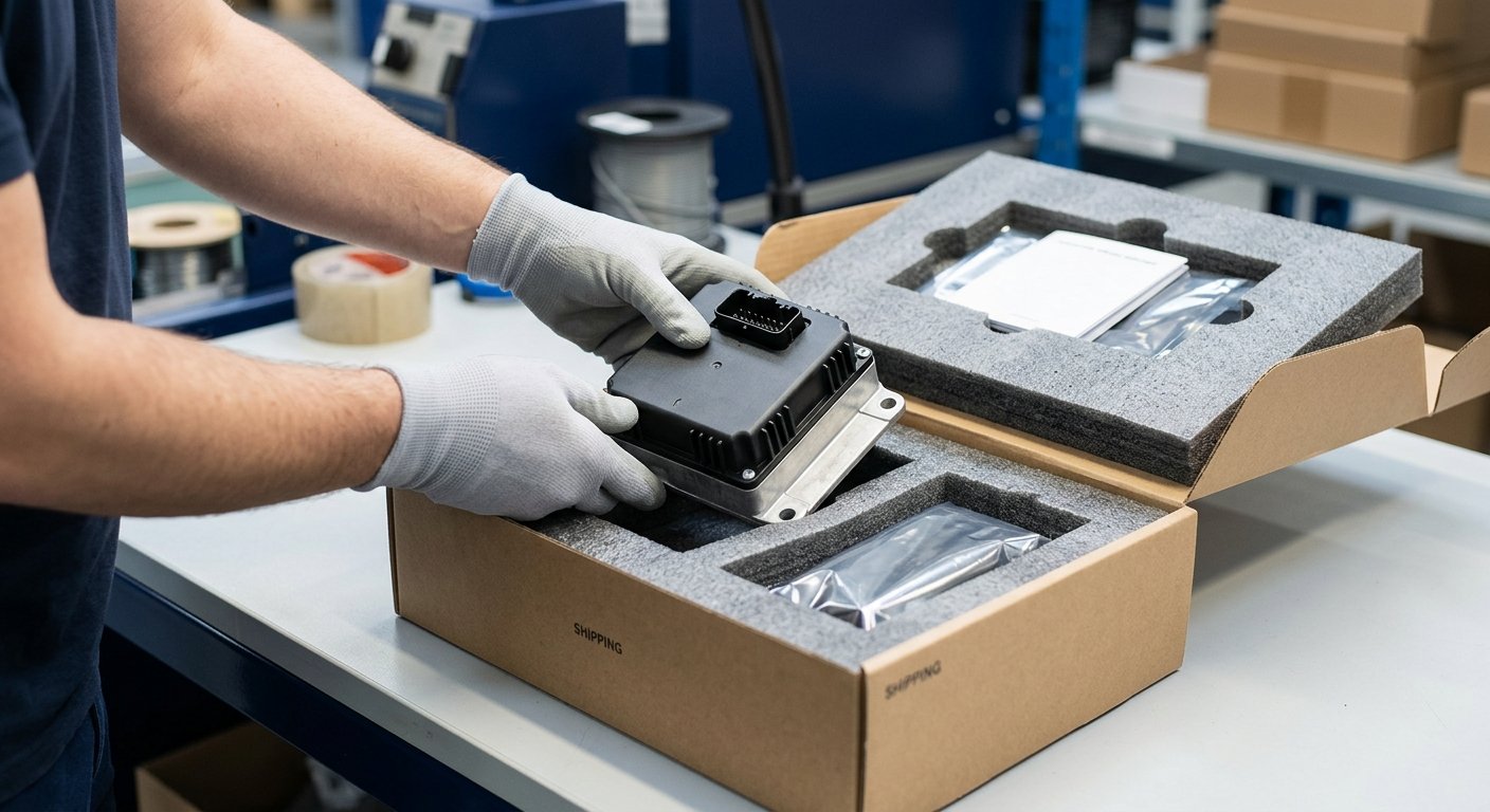 Mail-in service shipping box