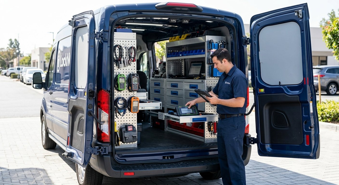 LockNCal mobile automotive locksmith and airbag technician in Dallas-Fort Worth