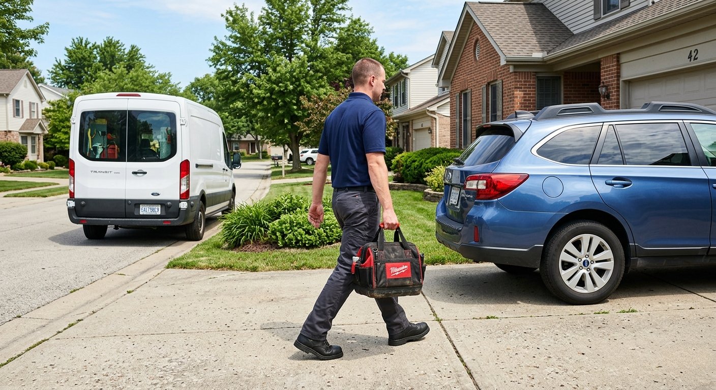 On-site mobile automotive service