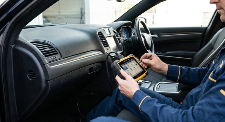 Chrysler interior and SRS scan tool diagnosing B0010 2B passenger airbag fault