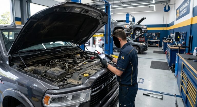 Dodge P0302 — Cylinder 2 Misfire: Causes &Amp; Fixes 9 Dodge P0302 Diagnostic: Technician Scanning Engine With Obd-Ii Tool
