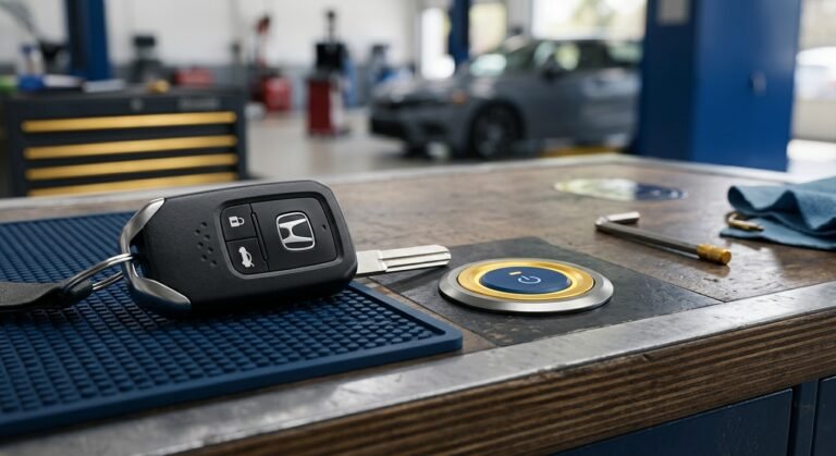 Honda P0513 — Incorrect Immobilizer Key: Diagnose &Amp; Fix 3 Honda Key Fob And Ignition Area Highlighting Immobilizer Key Recognition Issue