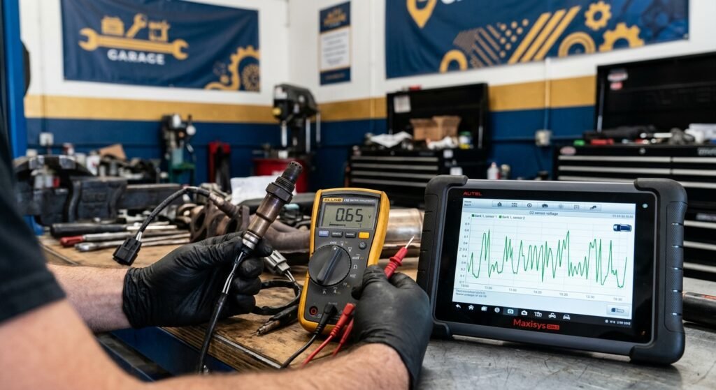 Chevrolet P0420 Code — Causes, Diagnosis &Amp; Fixes 2 Oxygen Sensor Testing With Scanner Showing Live Data For P0420 Diagnosis