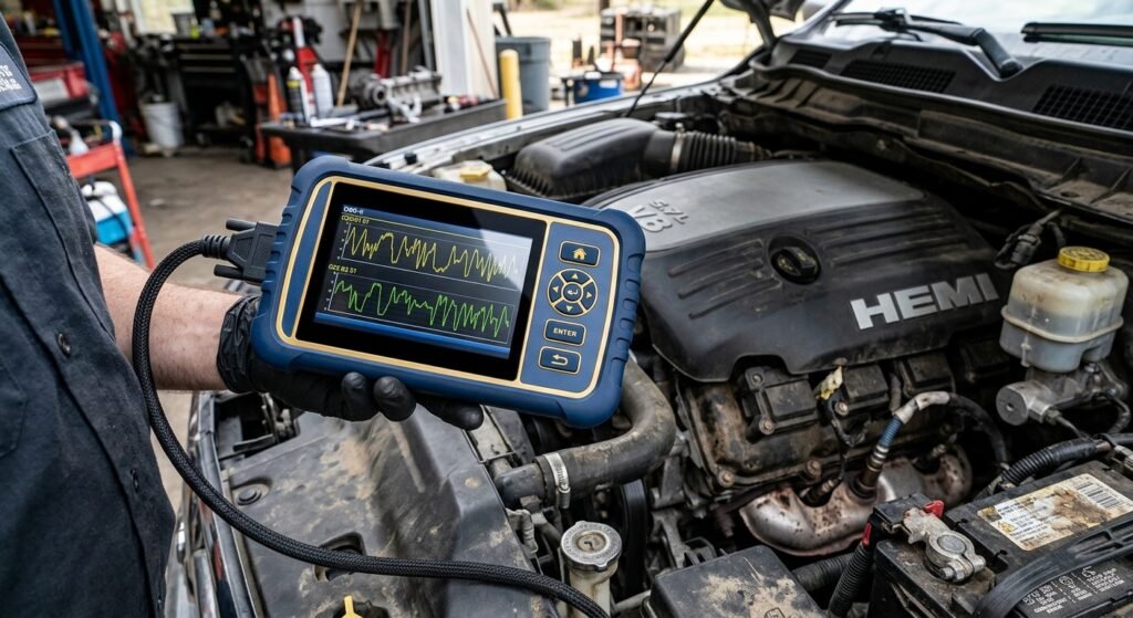 Dodge P0420 Code — Expert, Safe Diagnosis 2 Dodge P0420 Code — Obd-Ii Scan Tool Showing Oxygen Sensor Data During P0420 Diagnostics.
