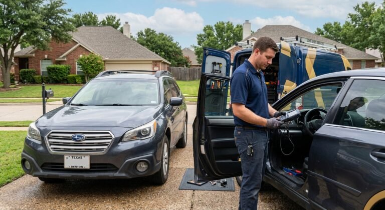 Effortless Car Key Replacement In Denton: We Come To You! 6 Car Key Replacement Denton By A Lockncal Mobile Technician On-Site
