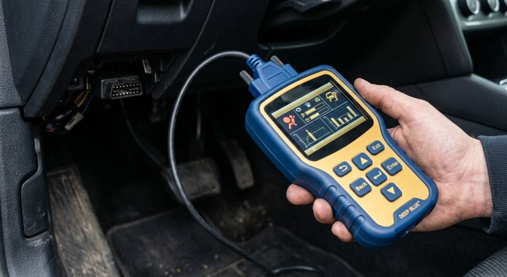 Mazda B0051 — Expert Guide To Safe Deployment Commanded 2 Mazda B0051 — Obd-Ii Scan Tool Displaying Srs Codes Inside Vehicle For Mazda B0051